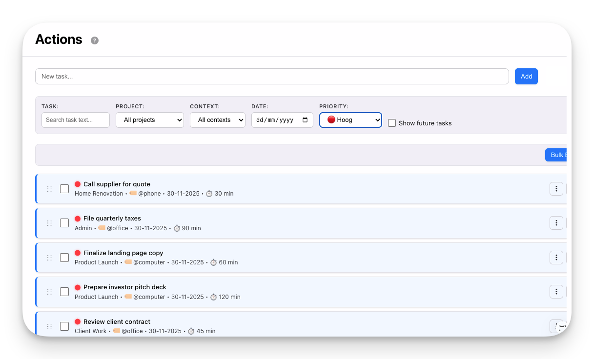 Find Task Tickedify - Powerful Task Management for Productive Teams